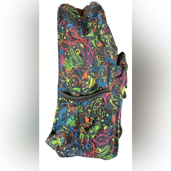 J World Oz Campus JW-100 Doodle Backpack Black Bag NWT Marine Sea Ocean Life - Picture 4 of 10